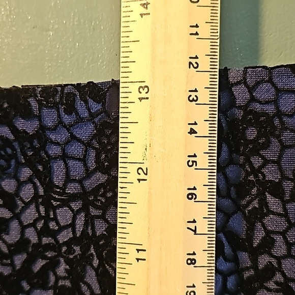 B. DARLIN WOMEN'S, fitted dress size 3/4. Royal blue with black Burnout Velvet - Picture 5 of 11